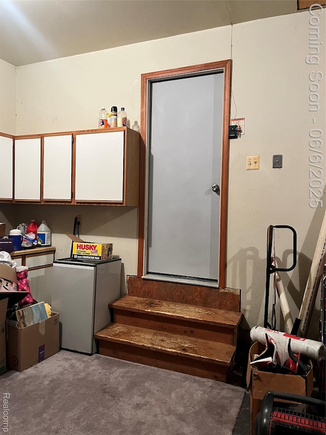 1379 Walter S Hall Dr, Lake Orion, MI 48362 - washroom with cabinet space and carpet flooring