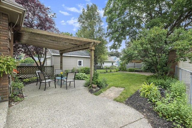 2323 Paris Ave SE, Grand Rapids, MI 49507 - view of patio featuring a pergola