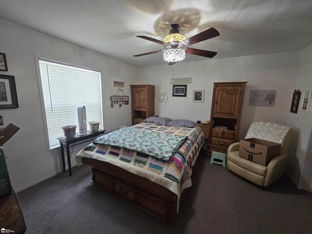 4101 S Sheridan Rd, Lennon, MI 48449 - carpeted bedroom featuring ceiling fan and baseboards