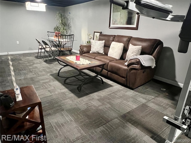 28447 Patricia Ave, Warren, MI 48092 - carpeted living room with baseboards