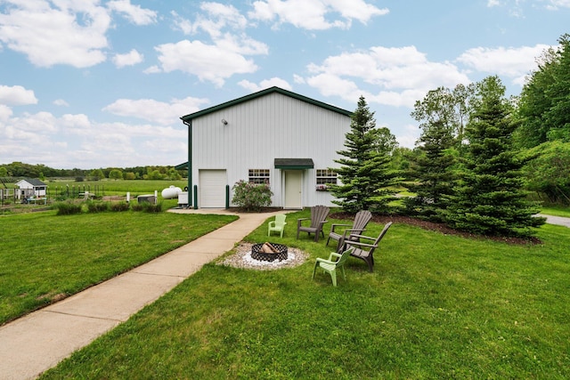2928 Heeney Rd, Stockbridge, MI 49285 - view of outdoor structure featuring a fire pit