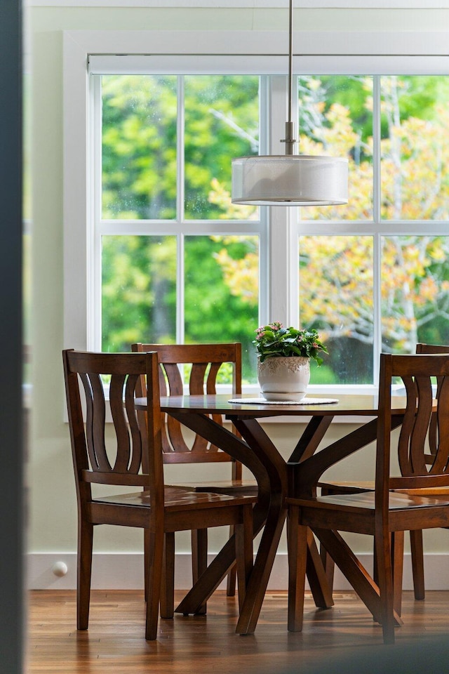 2928 Heeney Rd, Stockbridge, MI 49285 - dining area featuring wood finished floors