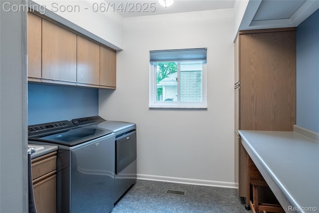 12950 Via Catherina Dr, Grand Blanc, MI 48439 - laundry room featuring cabinet space and independent washer and dryer