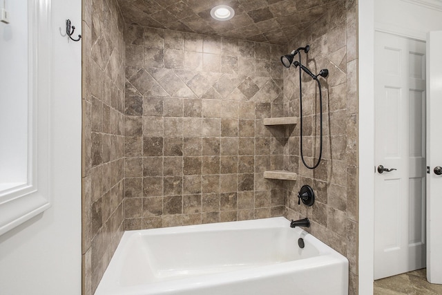 3113 Miller Rd, Ann Arbor, MI 48103 - bathroom featuring shower / tub combination and recessed lighting