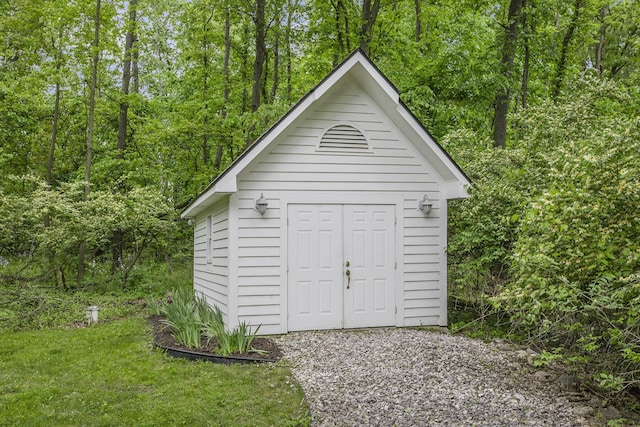 3113 Miller Rd, Ann Arbor, MI 48103 - view of shed featuring a view of trees