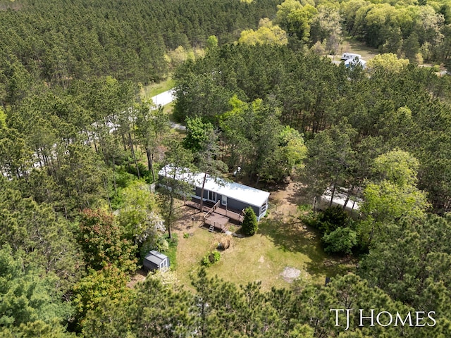 3010 E 96th St, Newaygo, MI 49337 - bird's eye view of a heavily wooded area