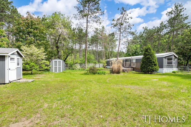3010 E 96th St, Newaygo, MI 49337 - view of yard featuring view of wooded area