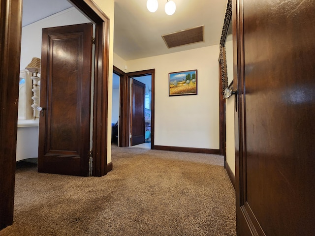 4489 Kensington Ave, Detroit, MI 48224 - hallway featuring carpet and baseboards
