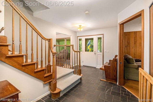 11187 Shadywood Dr, Brighton, MI 48114 - entrance foyer with stairs