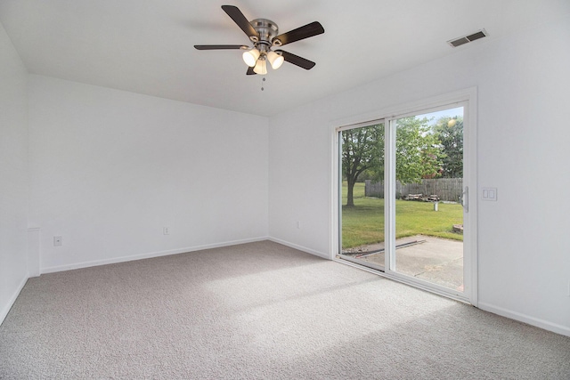 4273 20th St, Dorr, MI 49323 - empty room featuring carpet floors, ceiling fan, and baseboards