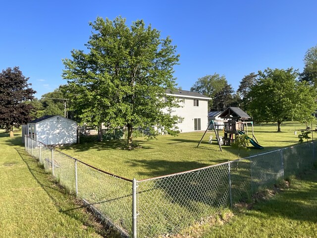 4273 20th St, Dorr, MI 49323 - view of yard with a playground