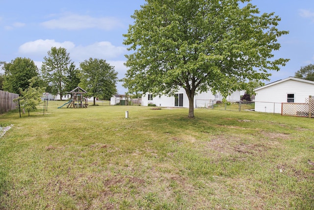 4273 20th St, Dorr, MI 49323 - view of yard with a playground