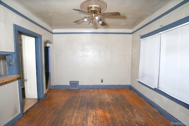 15859 Cloverlawn St, Detroit, MI 48238 - empty room featuring wood-type flooring and a ceiling fan
