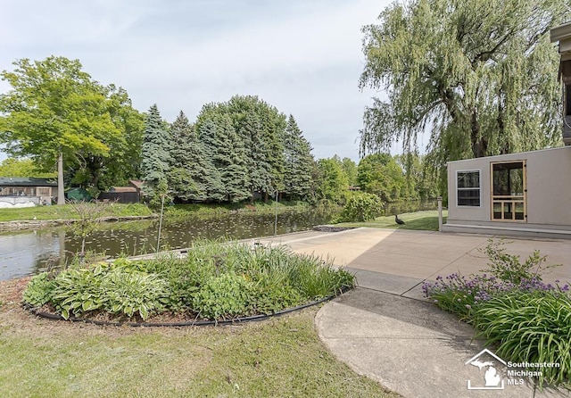 6337 Raymar St, Erie, MI 48133 - view of yard featuring a water view and a patio