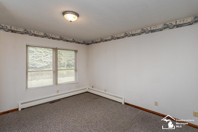 6337 Raymar St, Erie, MI 48133 - carpeted spare room featuring a textured ceiling and baseboards
