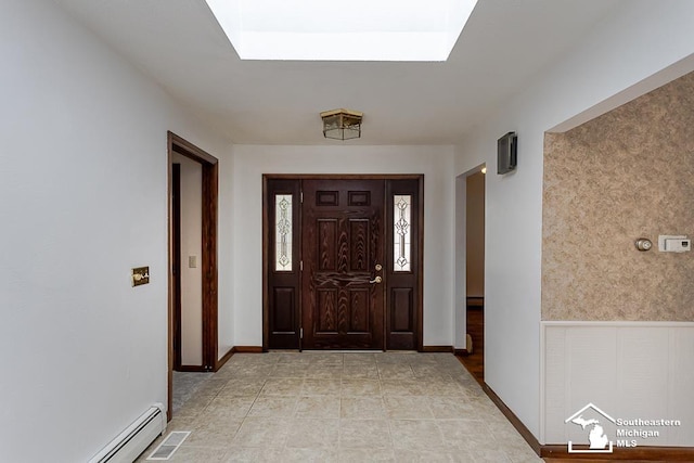 6337 Raymar St, Erie, MI 48133 - entryway featuring a baseboard radiator and baseboards
