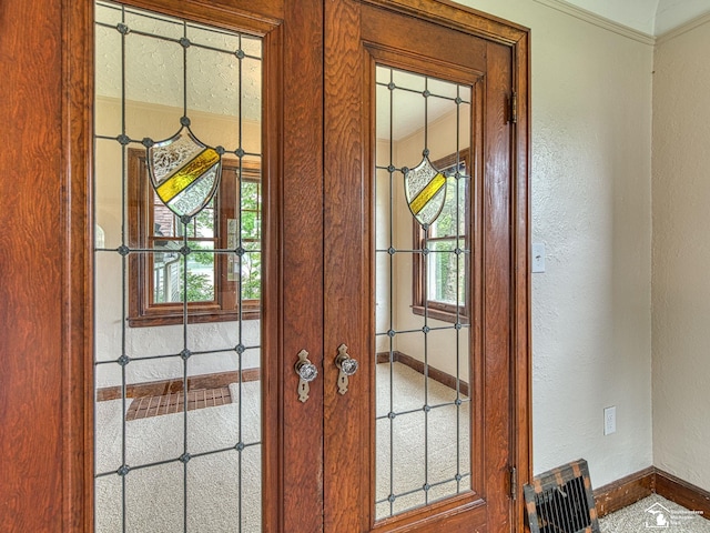 27145 James Ave, Flat Rock, MI 48134 - detailed view of baseboards and a textured wall