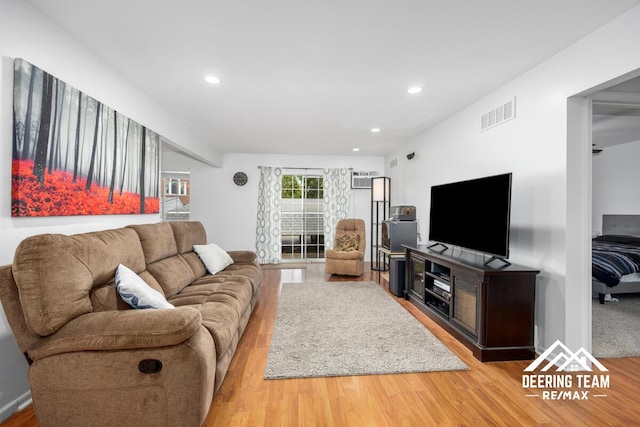 2203 Porter St SW Unit 104, Wyoming, MI 49519 - living area with light wood-type flooring and recessed lighting