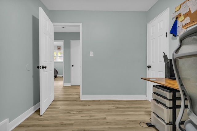 20241 Braile St, Detroit, MI 48219 - hall featuring baseboards and light wood-type flooring