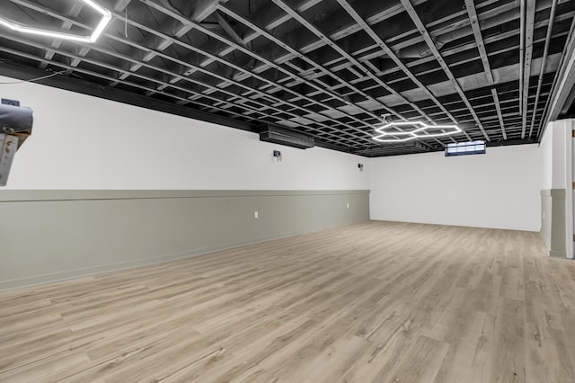 20241 Braile St, Detroit, MI 48219 - finished basement featuring light wood finished floors