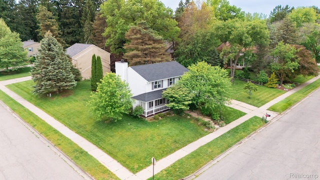 1755 Country View Dr, Okemos, MI 48864 - aerial view of property and surrounding area