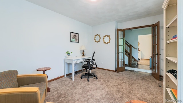 1755 Country View Dr, Okemos, MI 48864 - home office featuring carpet flooring and baseboards