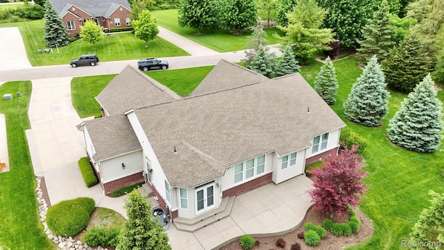 59649 Mallory Ln, South Lyon, MI 48178 - aerial view of property and surrounding area