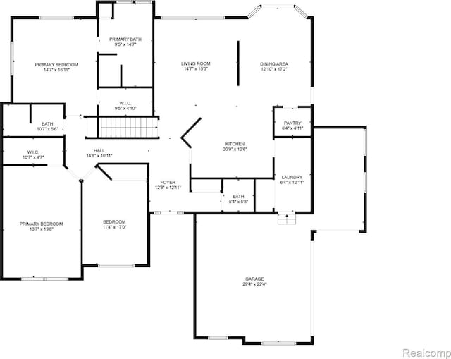 59649 Mallory Ln, South Lyon, MI 48178 - floor plan / room layout