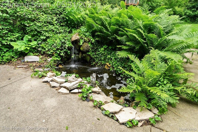 5182 Shady Creek Dr, Troy, MI 48085 - exterior view of a garden pond