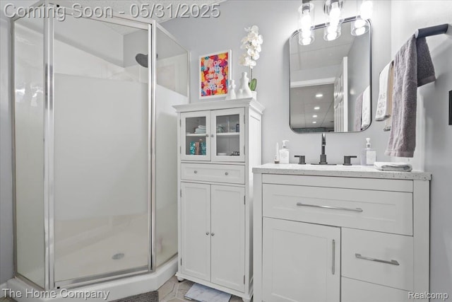 5182 Shady Creek Dr, Troy, MI 48085 - bathroom with a shower stall and vanity