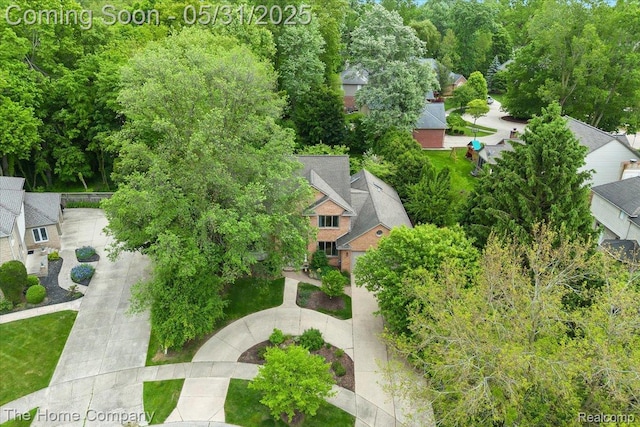 5182 Shady Creek Dr, Troy, MI 48085 - aerial view