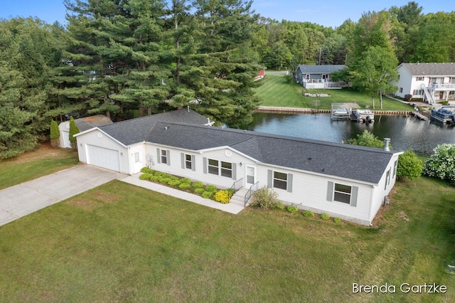 17055 Blackfoot Trl, Howard City, MI 49329 - view from above of property featuring a nearby body of water