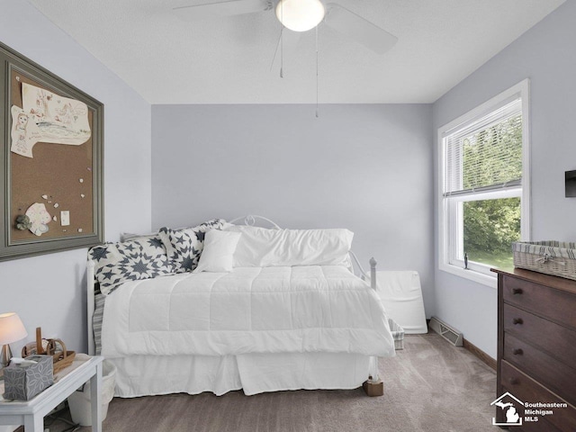 11963 Egan Hwy, Brooklyn, MI 49230 - carpeted bedroom with ceiling fan and baseboards