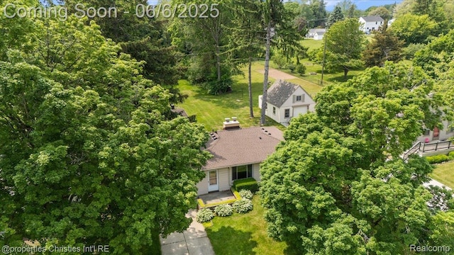 15501 Portis St, Northville, MI 48170 - aerial view of property and surrounding area