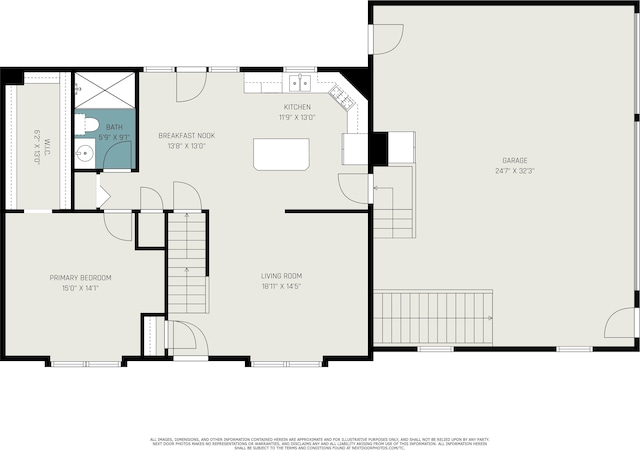 424 Gale Ct, Ithaca, MI 48847 - floor plan / room layout