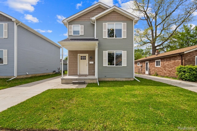 534 E Brickley Ave, Hazel Park, MI 48030 - view of front of home featuring a front lawn