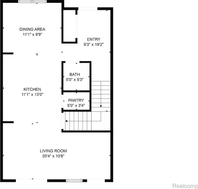 534 E Brickley Ave, Hazel Park, MI 48030 - property floor plan