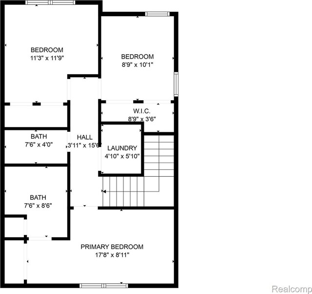 534 E Brickley Ave, Hazel Park, MI 48030 - floor plan / room layout