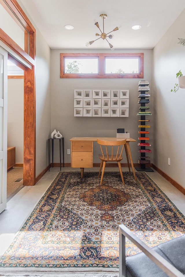 35 Fultonwood Dr SE, Grand Rapids, MI 49503 - office with healthy amount of natural light, baseboards, and recessed lighting