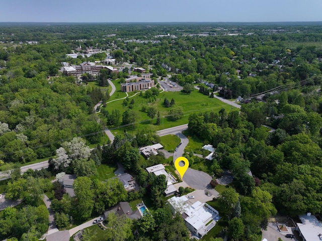 35 Fultonwood Dr SE, Grand Rapids, MI 49503 - drone / aerial view of a heavily wooded area