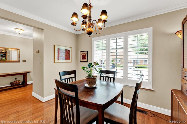 1874 Wickham St Unit 68, Royal Oak, MI 48073 - dining room with light wood-style floors, ornamental molding, baseboards, and a chandelier