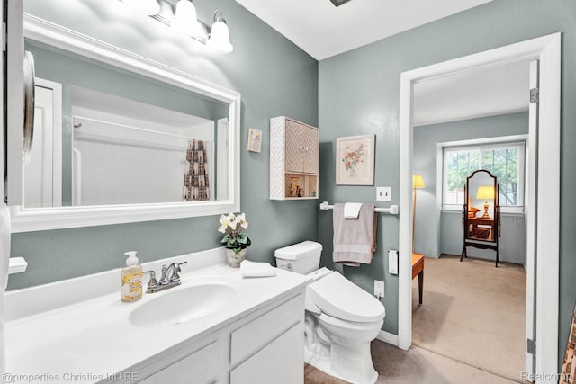 1874 Wickham St Unit 68, Royal Oak, MI 48073 - full bath featuring vanity, toilet, and a shower with curtain