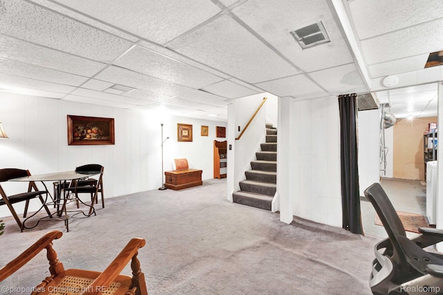 1874 Wickham St Unit 68, Royal Oak, MI 48073 - carpeted office space with a paneled ceiling