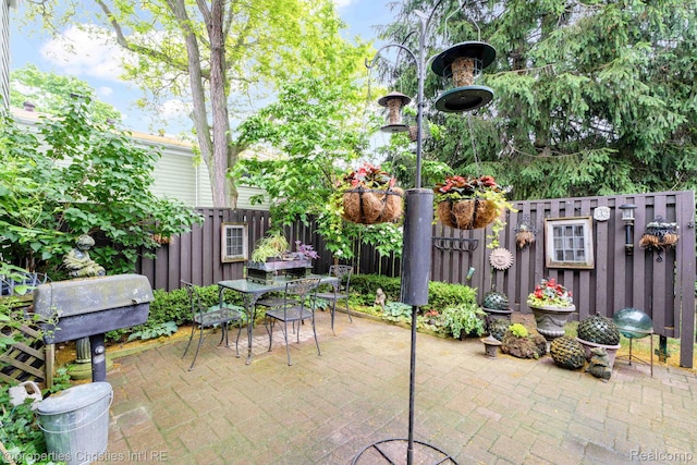 1874 Wickham St Unit 68, Royal Oak, MI 48073 - fenced backyard with a patio and outdoor dining area