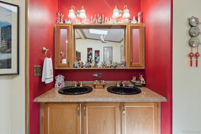 4952 Davison Rd, Lapeer, MI 48446 - bathroom featuring double vanity