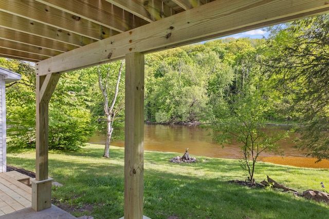17465 Rapids Dr, Hersey, MI 49639 - view of grassy yard with a water view