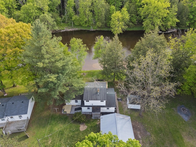 17465 Rapids Dr, Hersey, MI 49639 - aerial view of property and surrounding area with a nearby body of water
