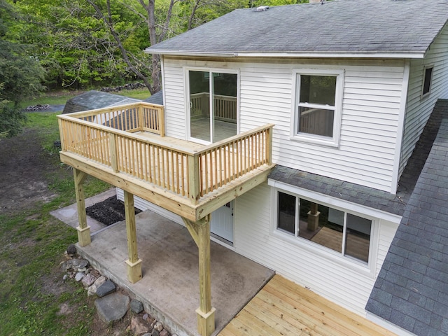 17465 Rapids Dr, Hersey, MI 49639 - deck with a patio area