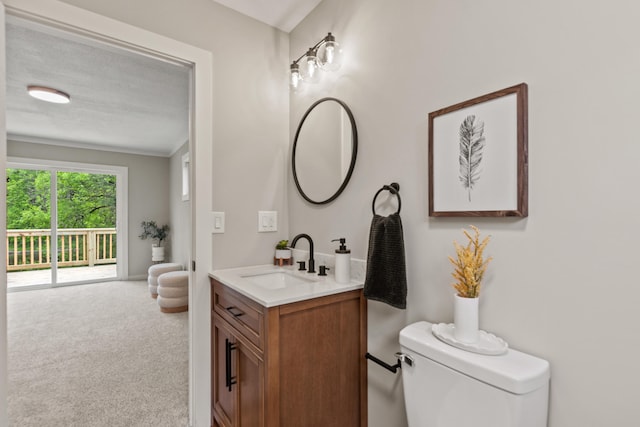 17465 Rapids Dr, Hersey, MI 49639 - bathroom with vanity and toilet