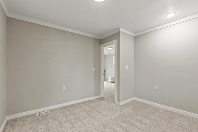 17465 Rapids Dr, Hersey, MI 49639 - unfurnished room with carpet floors, ornamental molding, and baseboards
